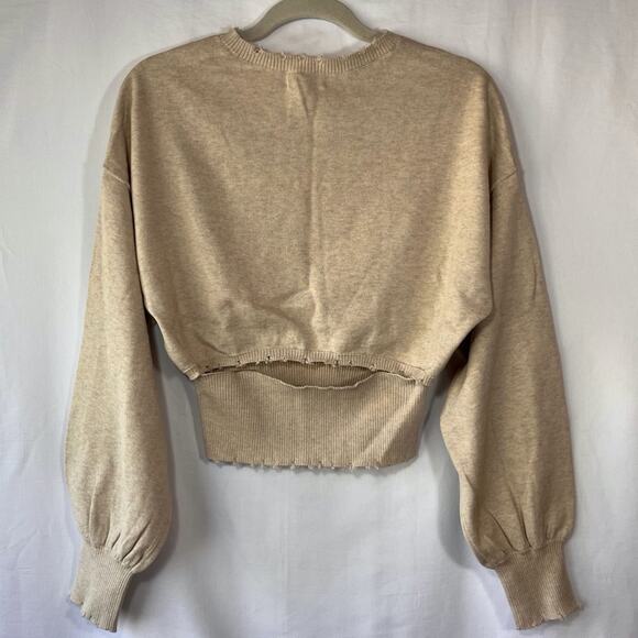 NWT n:philanthropy Set Weyland Crop Sweater and Faro Pant in Oatmeal color Sz - Picture 5 of 16